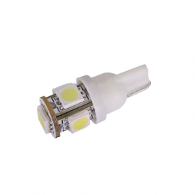 Bec Auto Cu Led T10 5050 Cu 5 Smd Alb 24v Jsun45