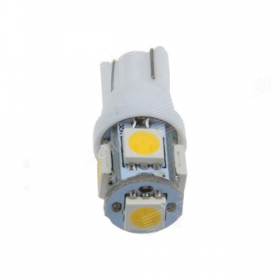 Bec Pozitie T10 5 Led Smd 5050 Lumina Alba 12v (Pret/Set) 10714w