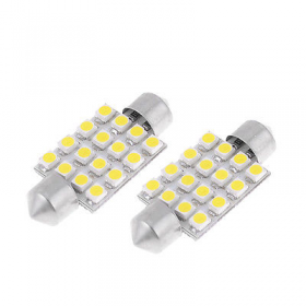 Bec Sofit 16 Led Smd 12v, Lumina Alba (11x39mm) (Set 2 Buc.) 85630