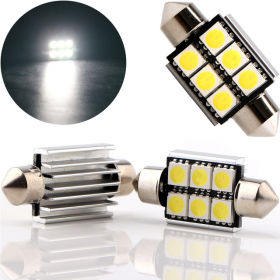 Bec Led Canbus Sofit 6 Smd 11 X 39 12v