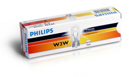 Bec Fara Soclu W3w 12v Set 10 Buc Philips