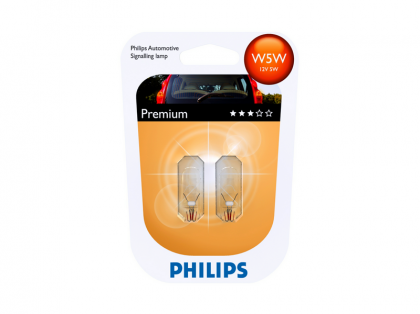 Set 2 Becuri Fara Soclu W5w 12v Philips