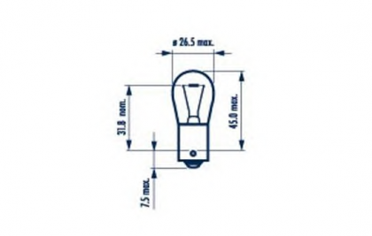 Bec Semnalizare 24v P21w Set 10 Buc Narva