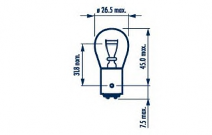 Bec Stop Frana 12v P21/4w Set 10 Buc Narva