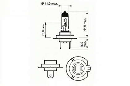 Bec Far H7 12v 55w Px26d Basic Sct