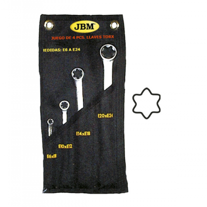 Set De 4 Chei Torx Late In Suport De Panza