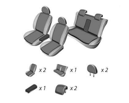 Set Huse Scaun Audi A-4 (B6) 2000-2004