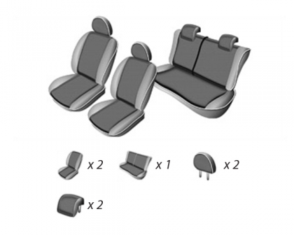 Set Huse Scaun Ford Fiesta 2002-2008