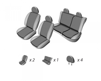 Set Huse Scaun Skoda Fabia (6y) Sedan 2001-2007 (Bancheta Fractionata)