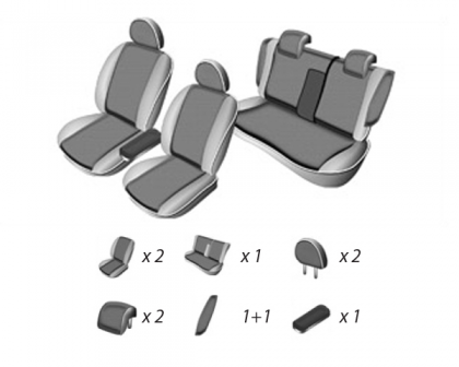 Set Huse Scaun Volkswagen Passat (B5+) Sedan 2000-2005