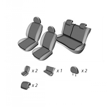 Set Huse Scaun Hyundai Accent  2010 (Bancheta Fractionata)