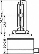 Bec Xenon 85v D1s Xenarc Original  Osram