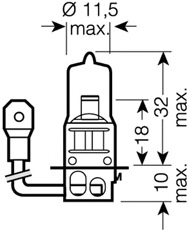 Bec 12v H3 55 W Original Osram