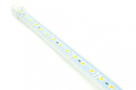 Banda Led Rigida 5630 Korea Chip Cu Profil 886al 1m. 12v. Lumina Rosie 6000k 18w. Cod: Alsz05 R