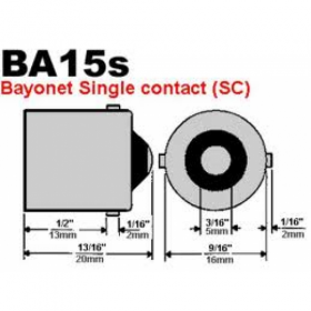 Bec 50 Led Smd O Faza Ba15s Tv Alb 24v Cod: 10r-05 8907