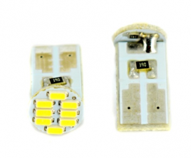 Bec Auto Cu Led T10 1206 Cu 8 Smd Alb 12v Jsun38