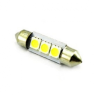 Bec Sofit 3 Led Smd Led-Uri, 12v Lumina Albastra (11x39mm) (Set 2 Buc.) 85548b